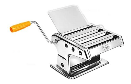 Pasta Maker Machine Stainless Steel 3 in 1 Pasta Maker Noodles Cutter Roller Machine Vegetable Pasta Machine Noodles Cutter with Clamp for Spaghetti, Fettuccini, Lasagna Dumpling Skins