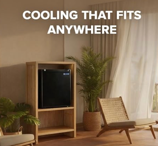 Blue Star Bluestar 45 Ltr, 2 Star, Mini Refrigerator with Freezer, Direct Cool,Black