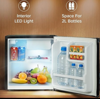 Blue Star Bluestar 45 Ltr, 2 Star, Mini Refrigerator with Freezer, Direct Cool,Black