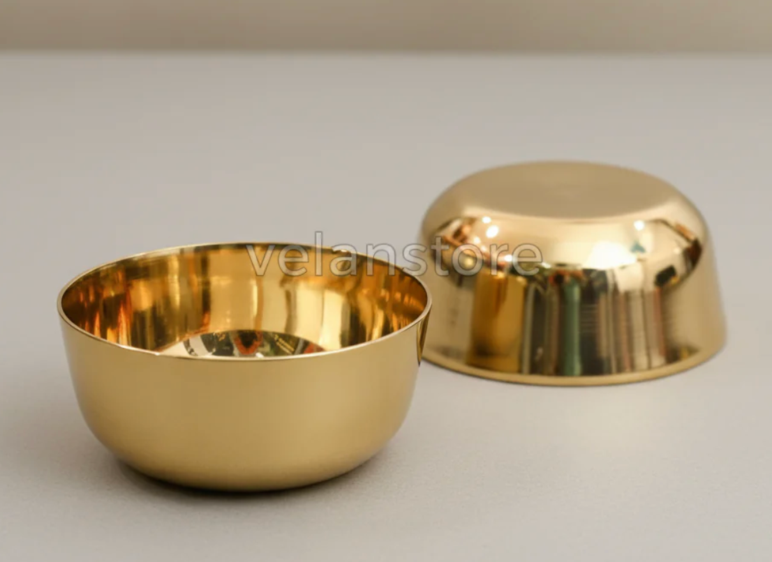 Complete Idli-Dosa Breakfast Combo Brass Set - Traditional South Indian Breakfast Essentials-5