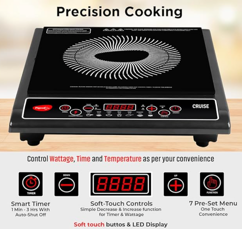Pigeon 1800 Watt Induction Cooktop-4