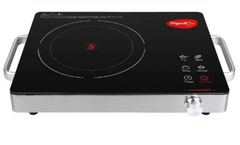 Pigeon Radiant 2200W Aluminum Black Infrared Induction Cooktop-3