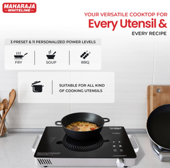 MAHARAJA WHITELINE 2200 W Infrared Cooktop Touch Panel-3