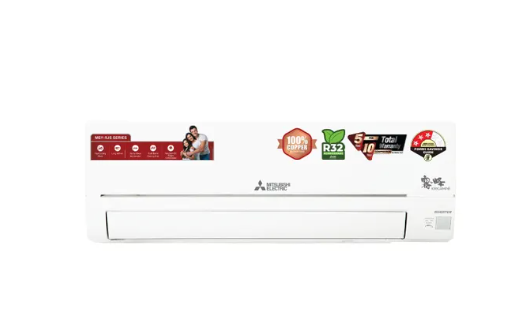 Mitsubishi Split 1.9 Ton 3 Star Non Inverter AC Dual Barrier Coating | Fast Cooling | White-1