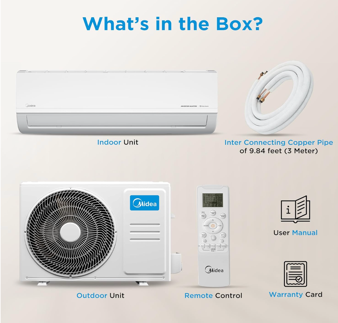 Midea Santis Ace DLX 2 Ton 3 Star Inverter Split AC (2026 Model, Copper Condenser, R32)-4