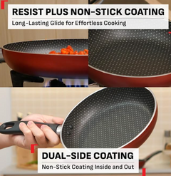 Tefal Simply Chef 20 cm Fry Pan | Resist Plus Non-Stick Coating | Silicon Non-Slip Handle | Easy Cooking & Cleaning | Two Way Coating | 100% PFOA Safe-2