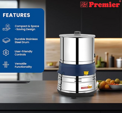 Premier Wonder Wet Grinder Pg 503 1.5 LTR 230v | Compact and Efficient, Ideal for Small Batches, 230v Motor, Durable Stainless Steel Drum, Sleek Design, Easy to Use and Clean-4