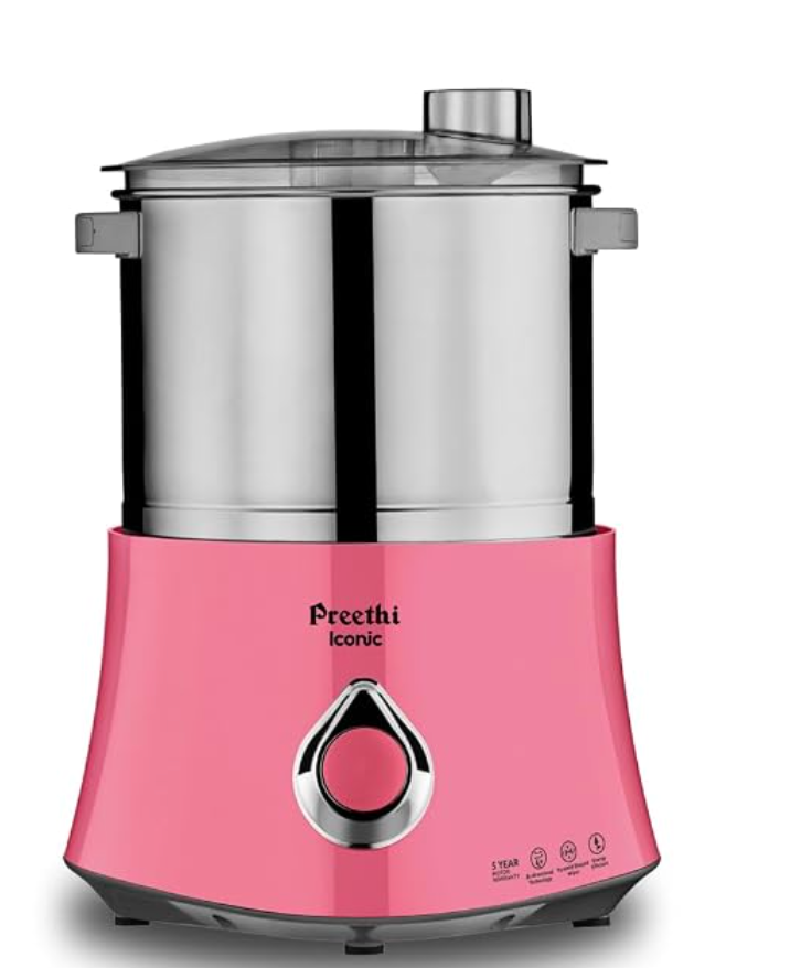 Preethi Iconic Wet Grinder, 2 L (Pink)