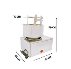 KRN Commercial 10 Litre Stainless Steel Wet Grinder Machine | 1 HP Single Phase Motor | 240 Watts Semi Automatic Batter Grinder | Heavy Duty Idli Dosa Wet Grinder for Restaurant, & Commercial Kitchen-4