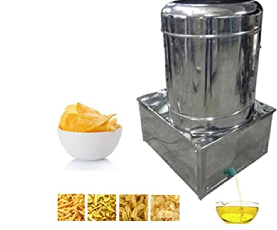 KRN Commercial oil dryer for chips, french fries, banana chips etc (silver stainless steel) oil dryer machine-1