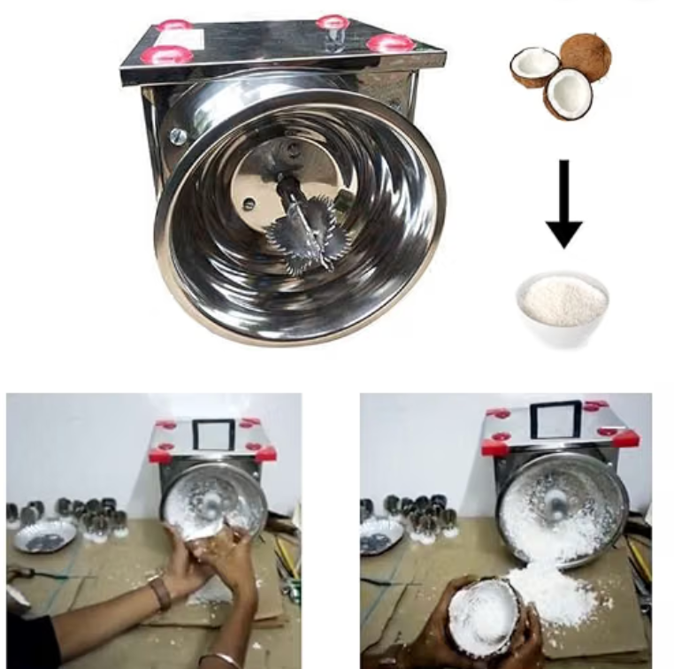 KRN Domestic and Commercial Coconut Scrapper for Kitchen Electrical, for Restaurant, Hotel, Catering, Stainless Steel, (Commercial and Domestic use only)-2