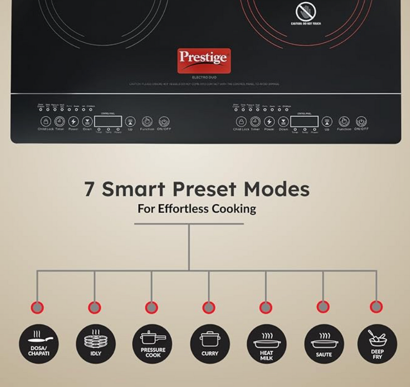 Prestige Electro Duo Infrared and Induction Combi Cooktop-2