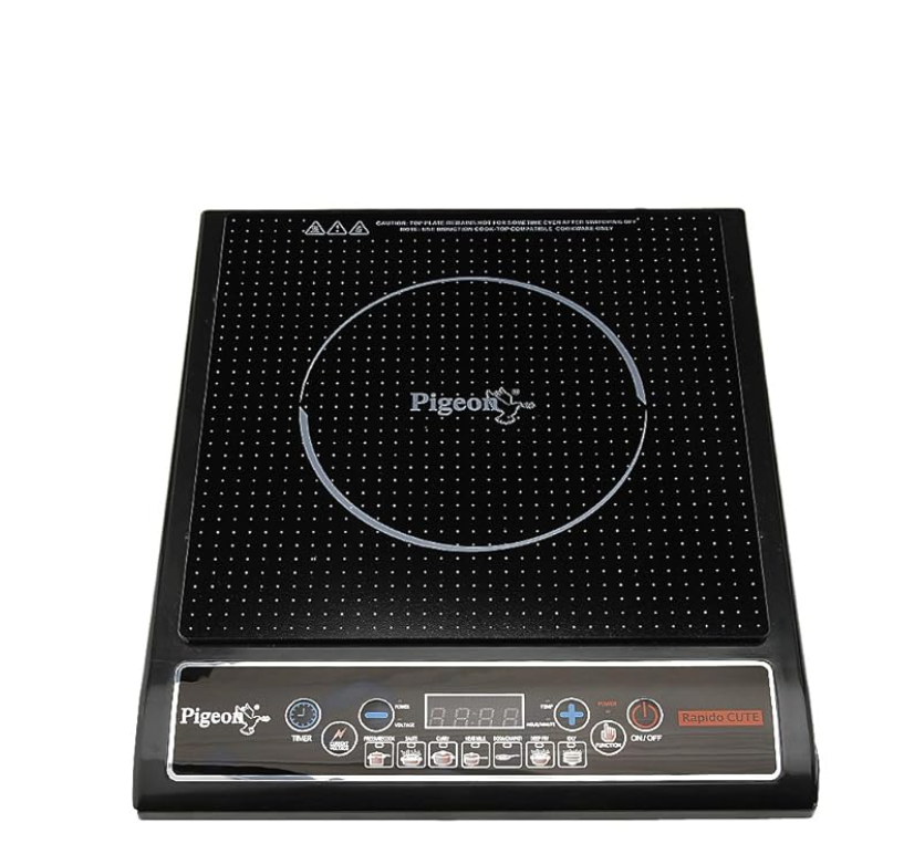 Pigeon by Stovekraft Copper Coil Rapido Cute Induction Cooktop (Black)