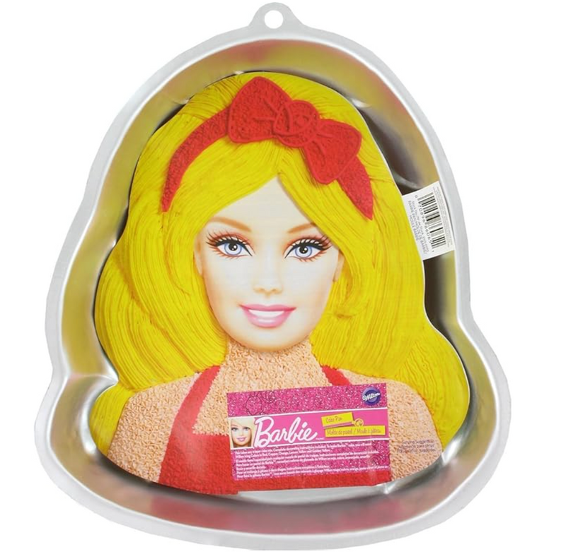 Barbie Doll Face Cake mould-1