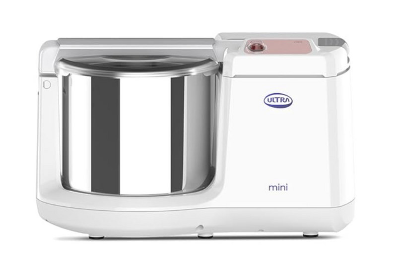 Ultra Mini 1.25 Litre Table Top Wet Grinder - White | Fast Grinding Conical Stones, 85W Power & 5 Years Warranty | AISI 304 Food-Grade SS Multi Utility Cylindrical Drum, Compact Design for Kitchen-1