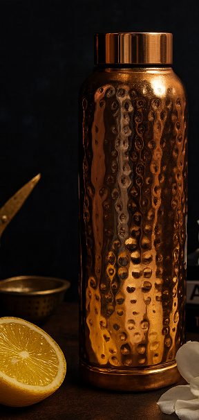 Premium Hammered Copper Bottle for Healthy Hydration | VelanStore.com-1