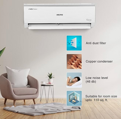 Voltas 1 Ton 5 Star, Inverter Split AC(Copper, 4-in-1 Adjustable Mode, Anti-dust Filter, 125V Vectra Elite, White)-3
