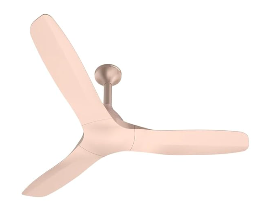 Crompton Silent Pro Fluido Wave 1 Star 1200 mm 3 Blade Ceiling Fan (2X Silent Operation | Cinanmon Blush | Pack of 1)