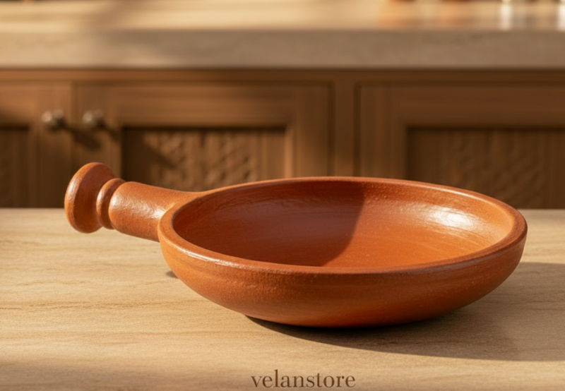 Red Clay Sauté/Fry Pan-1