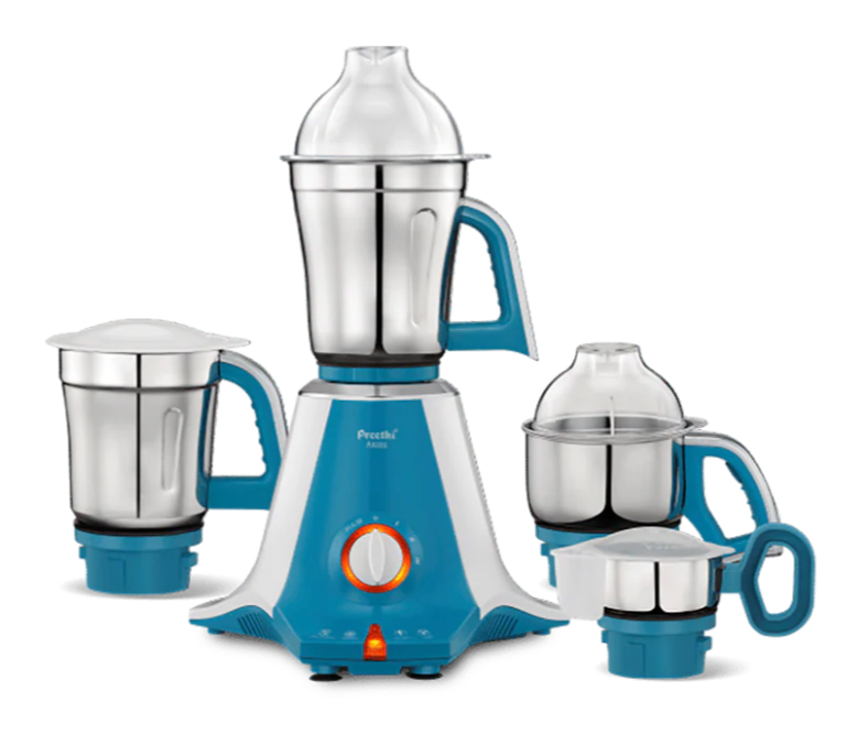 Preethi Aries MG 216 mixer grinder 750 watt, Green, 4 Jars, Vega W5 motor with 5yr Warranty & Lifelong Free Service