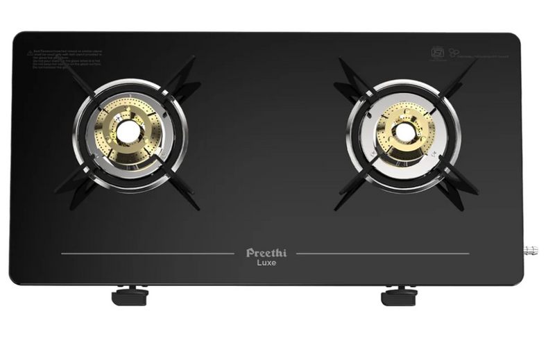 Preethi Luxe Glass Manual Gas Stove-2