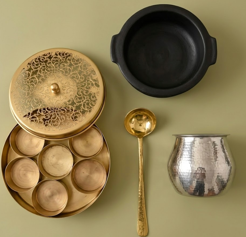 Traditional Rasam Making Combo Set with EEYA PATHIRAM