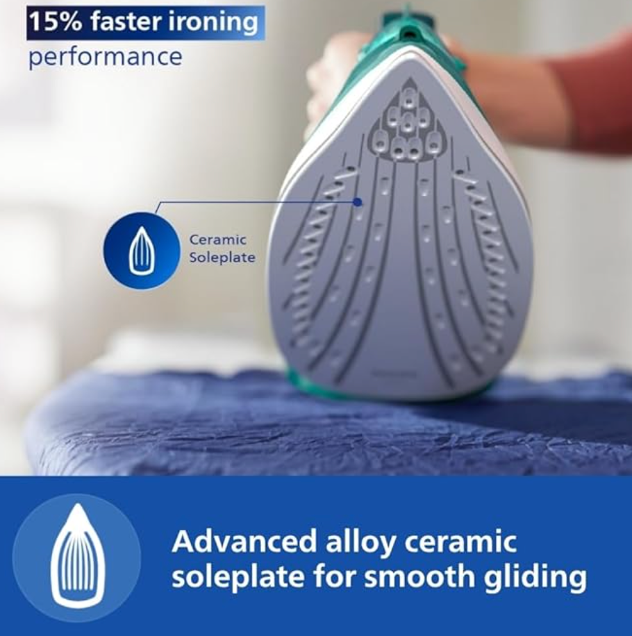 PHILIPS DST3030/70 2400 W Steam Iron (Green)-3