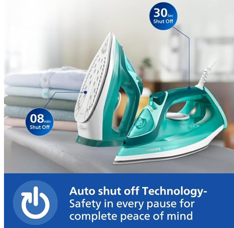 PHILIPS DST3030/70 2400 W Steam Iron (Green)-5