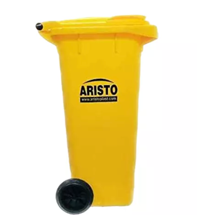 ARISTO 90 L Plastic Dustbin With Wheel-3