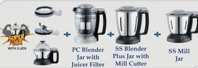 Panasonic MX-AE 475 Red 750 watts Mixer grinder-4