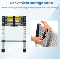 Telescopic Ladder 6.5 ft/7 Steps LD2014-2