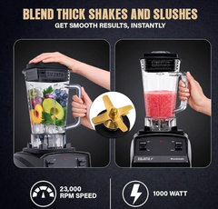 Sujata BLENDMATIC 1000W Commercial Juicer Mixer Grinder | 1750 ml BPA Free Unbreakable Jar | Overload Protection | Commercial Heavy Duty Blender, Powerfull & High Speed Motor | Black-4