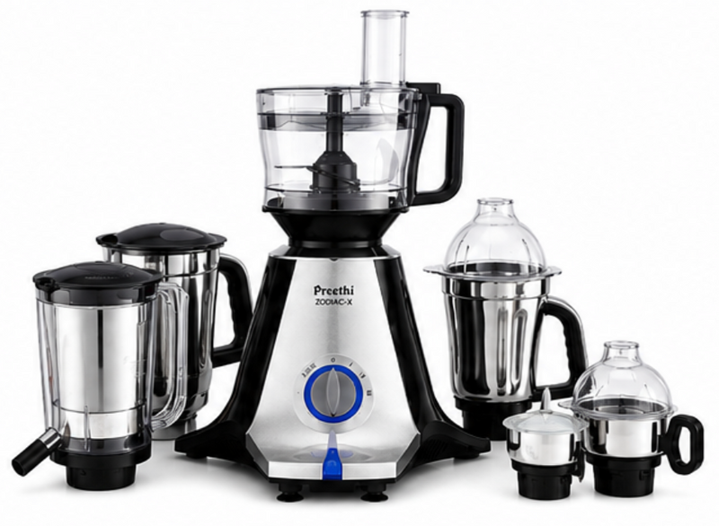 Preethi Zodiac‑X 750W Mixer Grinder Cum Food Processor – 10th Anniversary Edition with Bonus Xtra Spice Jar-1