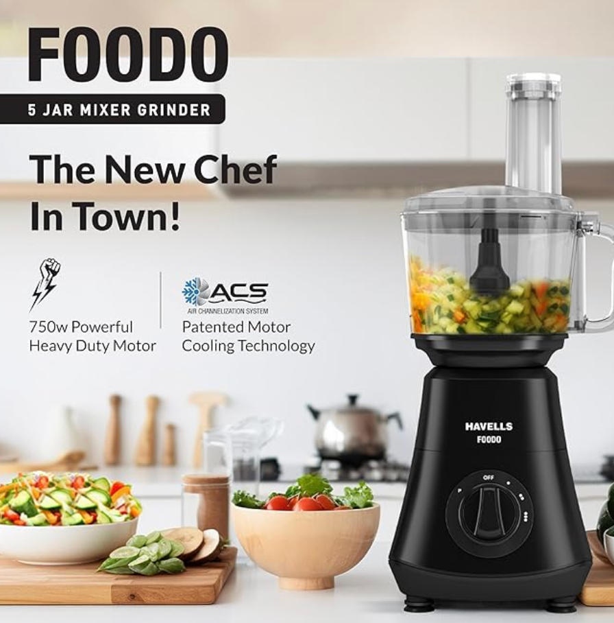 Havells Foodo 750W 5 Jar Food Processor-4