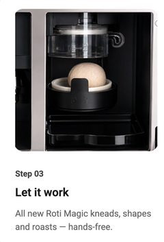 Wonderchef Roti Magic 2.0 Fully Automatic Roti Maker for Perfect Homemade Rotis| Make Hot Rotis From Dry Atta & Water| Kneads Atta & Rolls Perfect Rotis| Hygienic, Effortless & Time-Saving-5