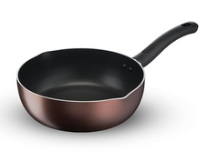 Tefal Day by Day Non-Stick Deep Frypan/Thermo-Spot Technology/PFOA Free, Titanium Non-Stick Coating / 24 cm/Superior Induction Base/Suitable for All Hob Type/Brown / 2 Years of Warranty-1