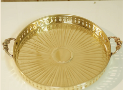 Pooja Thali with Handle [Jaalidar Khomcha]-3