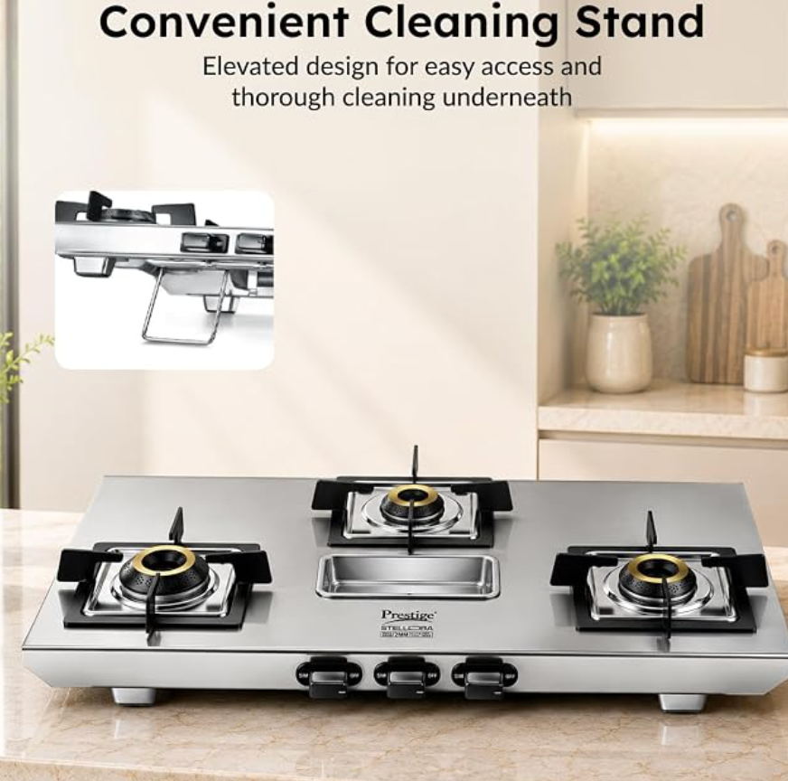 Prestige Stellora 3B + 3 L Steel Cooker Combo-5