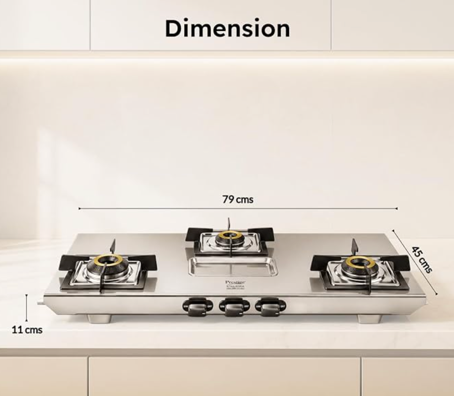 Prestige Stellora 3B + 3 L Steel Cooker Combo-3