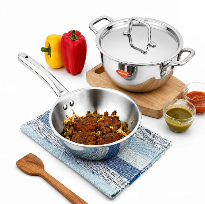 Preethi Complete Kitchen Combo | Preethi Zodiac MG-218 Mixer Grinder + Prestige Svachh Triply 3 L Cooker + Praylady Triply 3 pc Cookware Set + Prestige Granite Dosa Tawa 28 cm-5