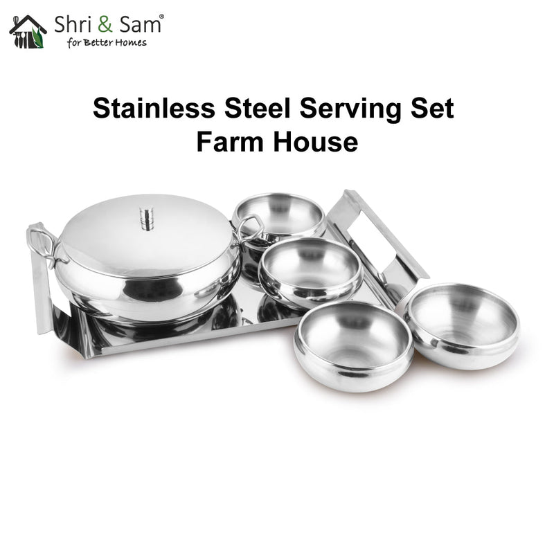 Stainless Steel Serving Set Farm House