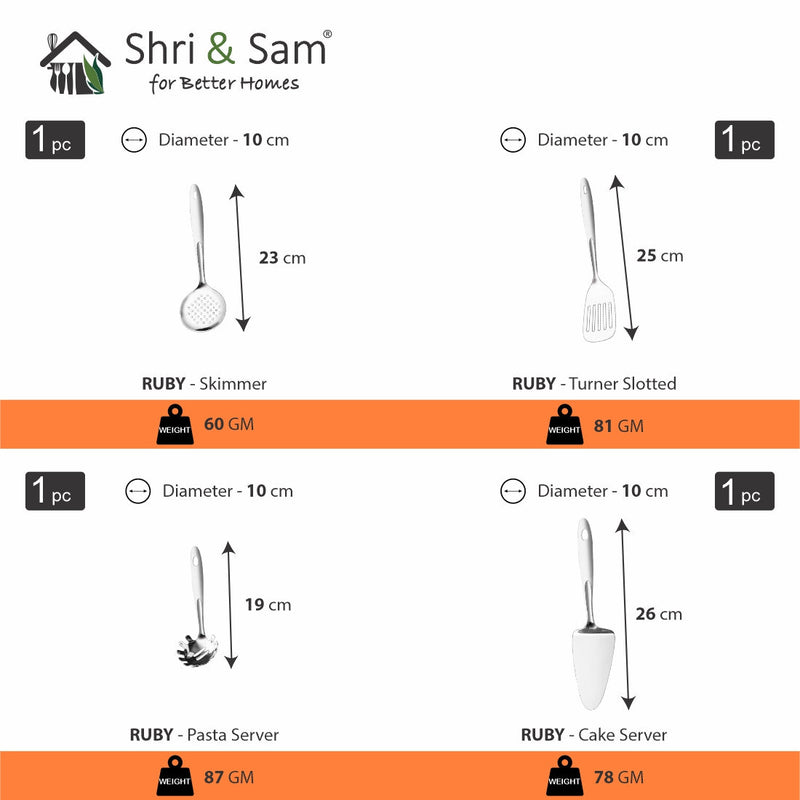 Stainless Steel Serving Tool Series Ruby