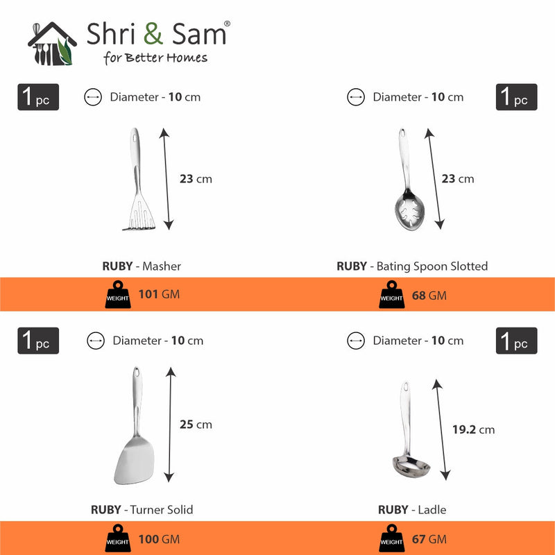 Stainless Steel Serving Tool Series Ruby