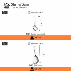 Stainless Steel Serving Tool Series Ruby