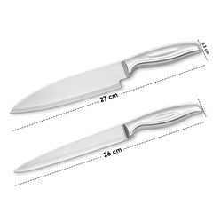 Stainless Steel Kitchen Knife Set - Pack of 3