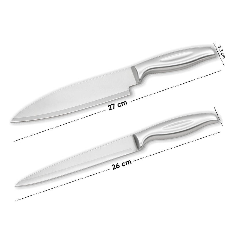 Stainless Steel Kitchen Knife Set - Pack of 3