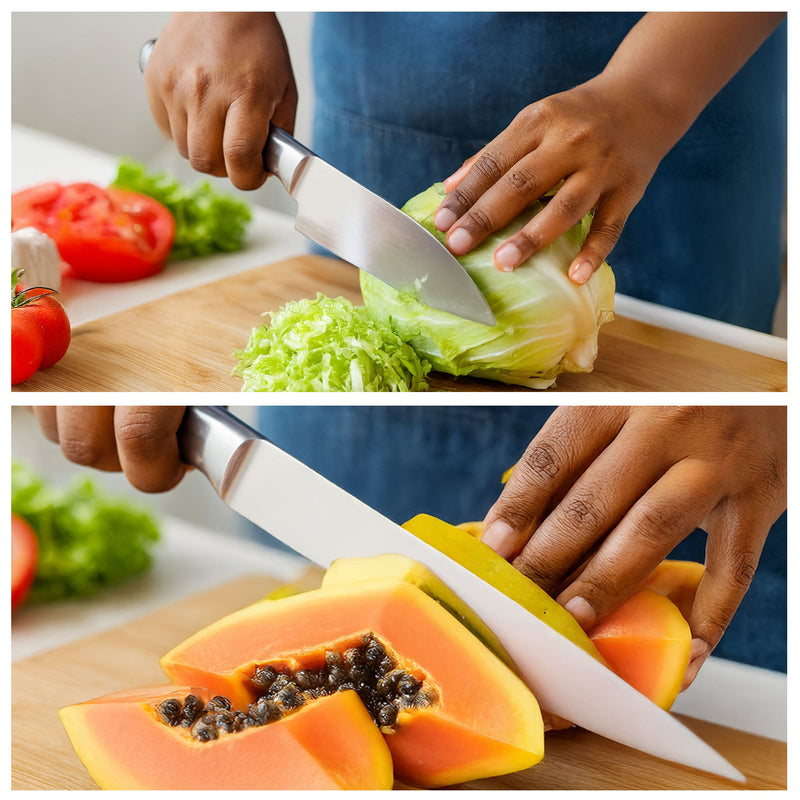 Stainless Steel Kitchen Knife Set - Pack of 3
