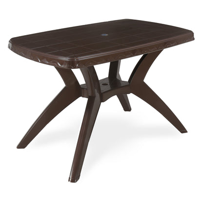 Nilkamal Shahenshah Kross legged Table (Weather Brown)