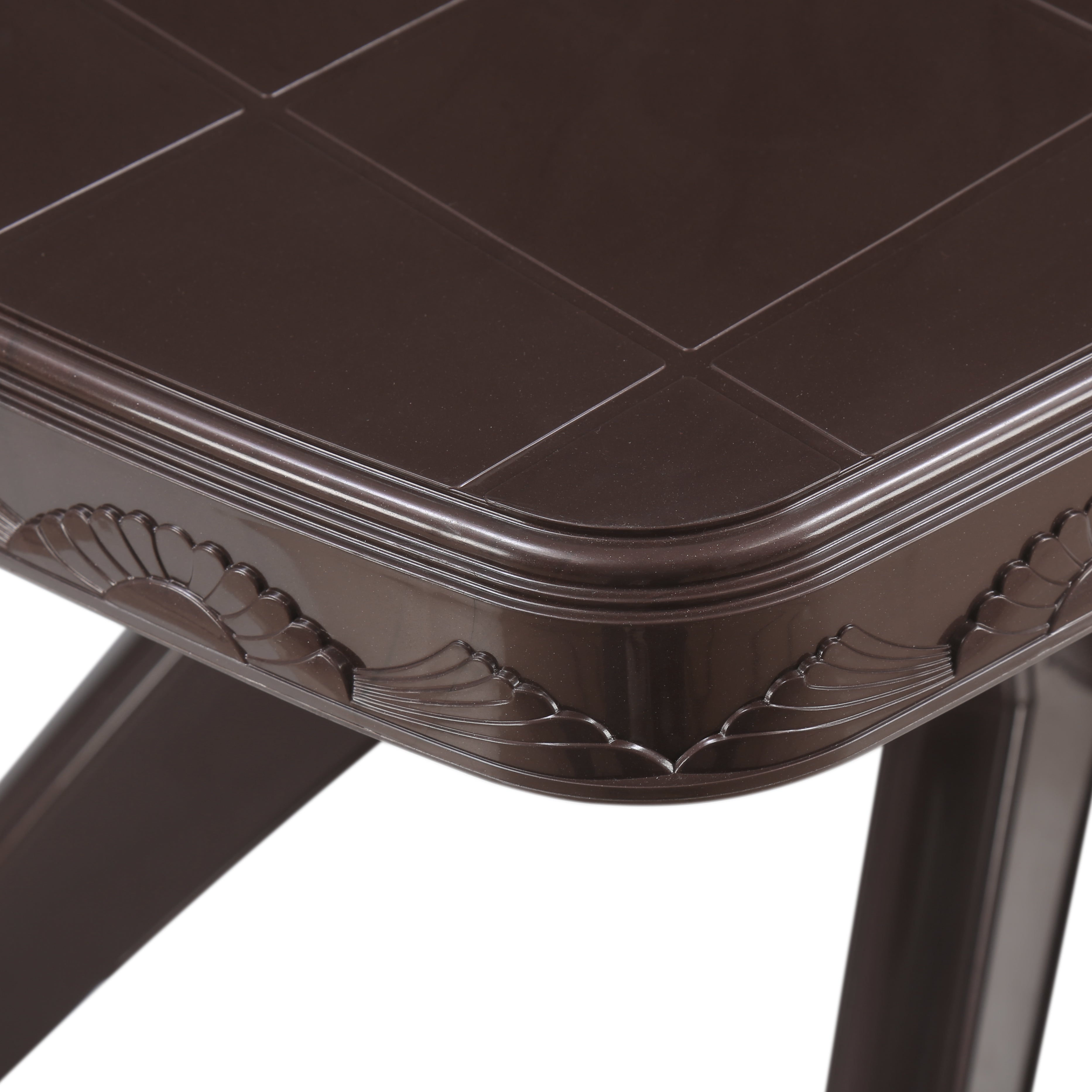 Nilkamal Shahenshah Kross legged Table (Weather Brown)