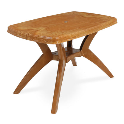 Nilkamal Shahenshah Kross Legged Table (Pear Wood)